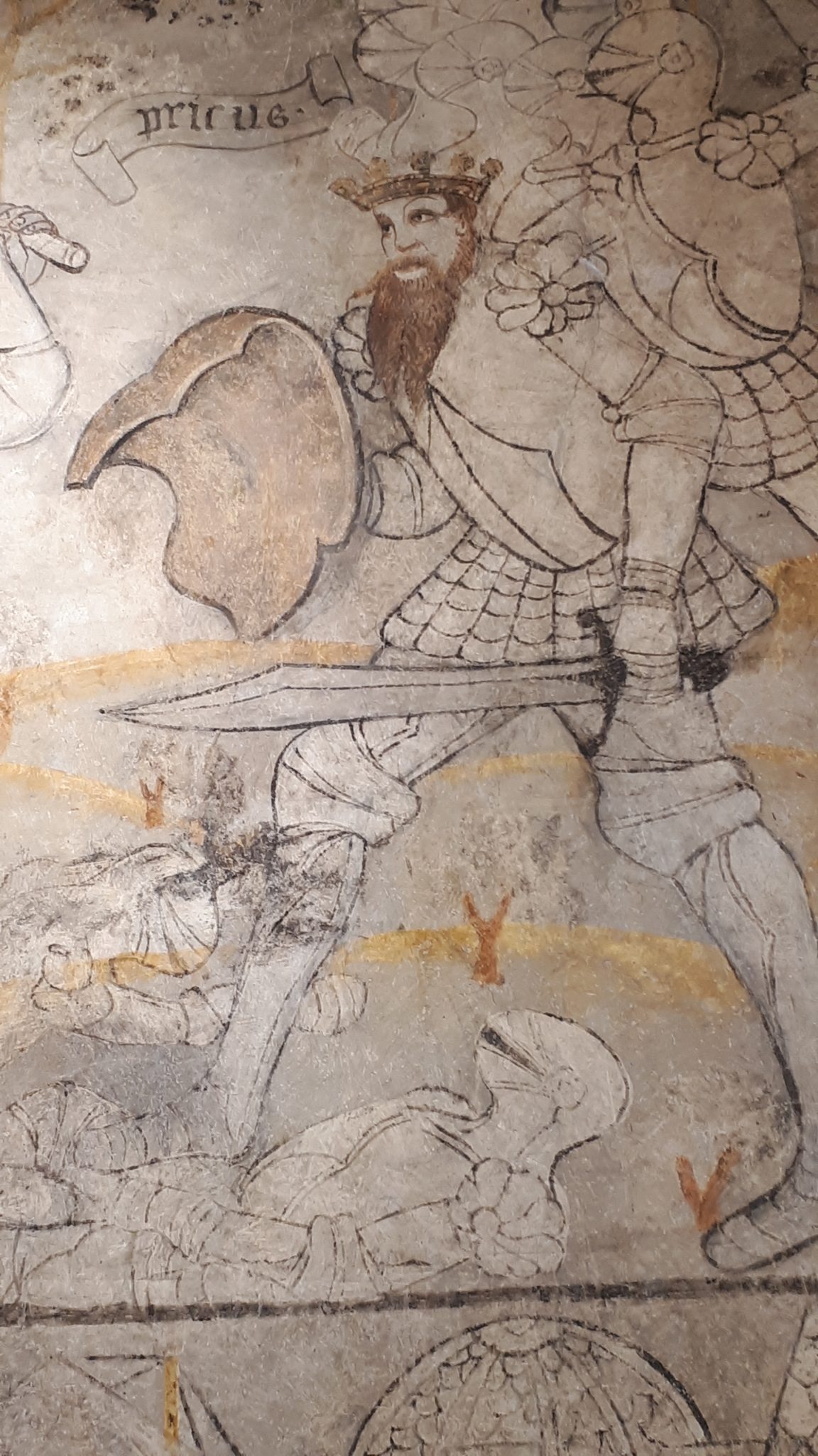 Fresque du château de Montferrand à Lagnieu