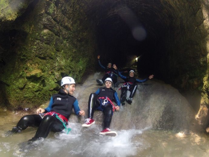 Canyoning avec Lézard des Bois